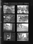 Men taking pictures of a woman (8 Negatives), undated [Sleeve 22, Folder b, Box 45]